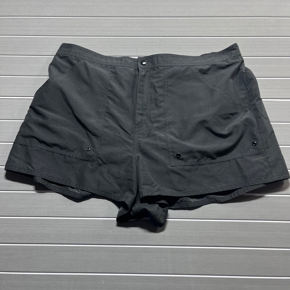 Azul‎ by Maxine of Hollywood Womens Black Swim Shorts Board Shorts 18W 3JLRX53W